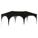 Pop-up partytent 575 x 288 x 245 cm Zwart Oxford Stof