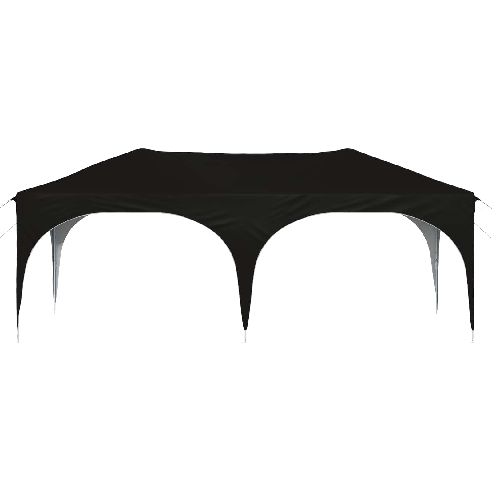 Pop-up partytent 575 x 288 x 245 cm Zwart Oxford Stof