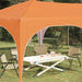 Pop-up partytent 575 x 288 x 245 cm Oranje Oxford Stof
