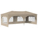 Pop-up partytent 575 x 288 x 245 cm Crèmekleurig Oxford Stof