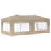 Pop-up partytent 575 x 288 x 245 cm Crèmekleurig Oxford Stof
