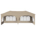 Pop-up partytent 575 x 288 x 245 cm Crèmekleurig Oxford Stof