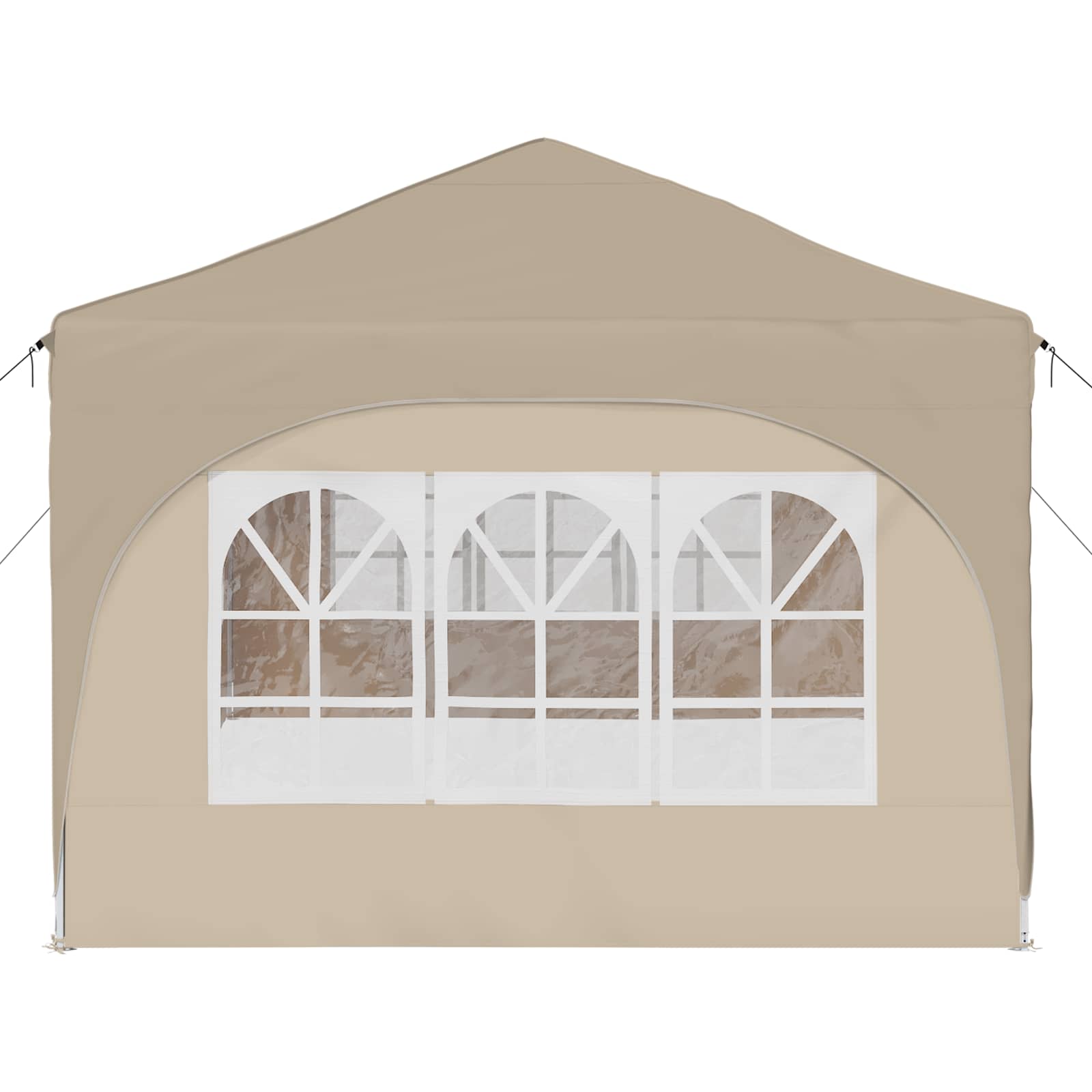 Pop-up partytent 575 x 288 x 245 cm Crèmekleurig Oxford Stof