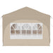 Pop-up partytent 575 x 288 x 245 cm Crèmekleurig Oxford Stof