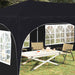 Pop-up partytent 575 x 288 x 245 cm Antracietkleurig