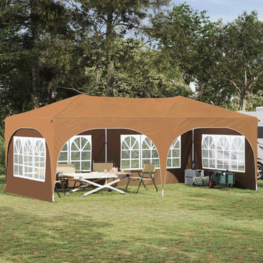 Pop-up partytent 575 x 288 x 245 cm Beige Oxford Stof