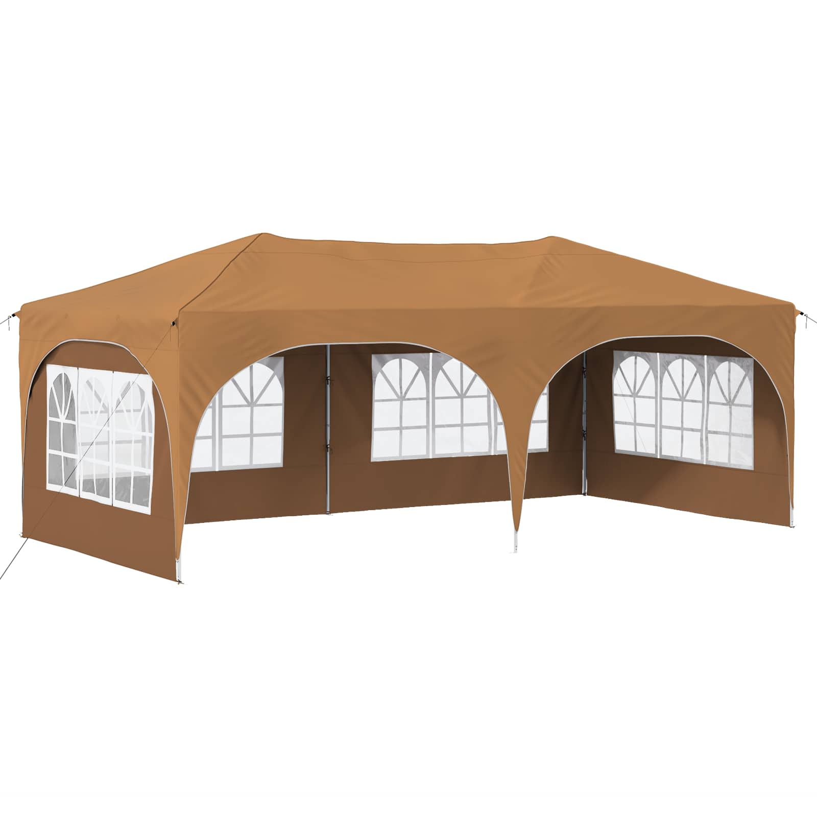 Pop-up partytent 575 x 288 x 245 cm Beige Oxford Stof