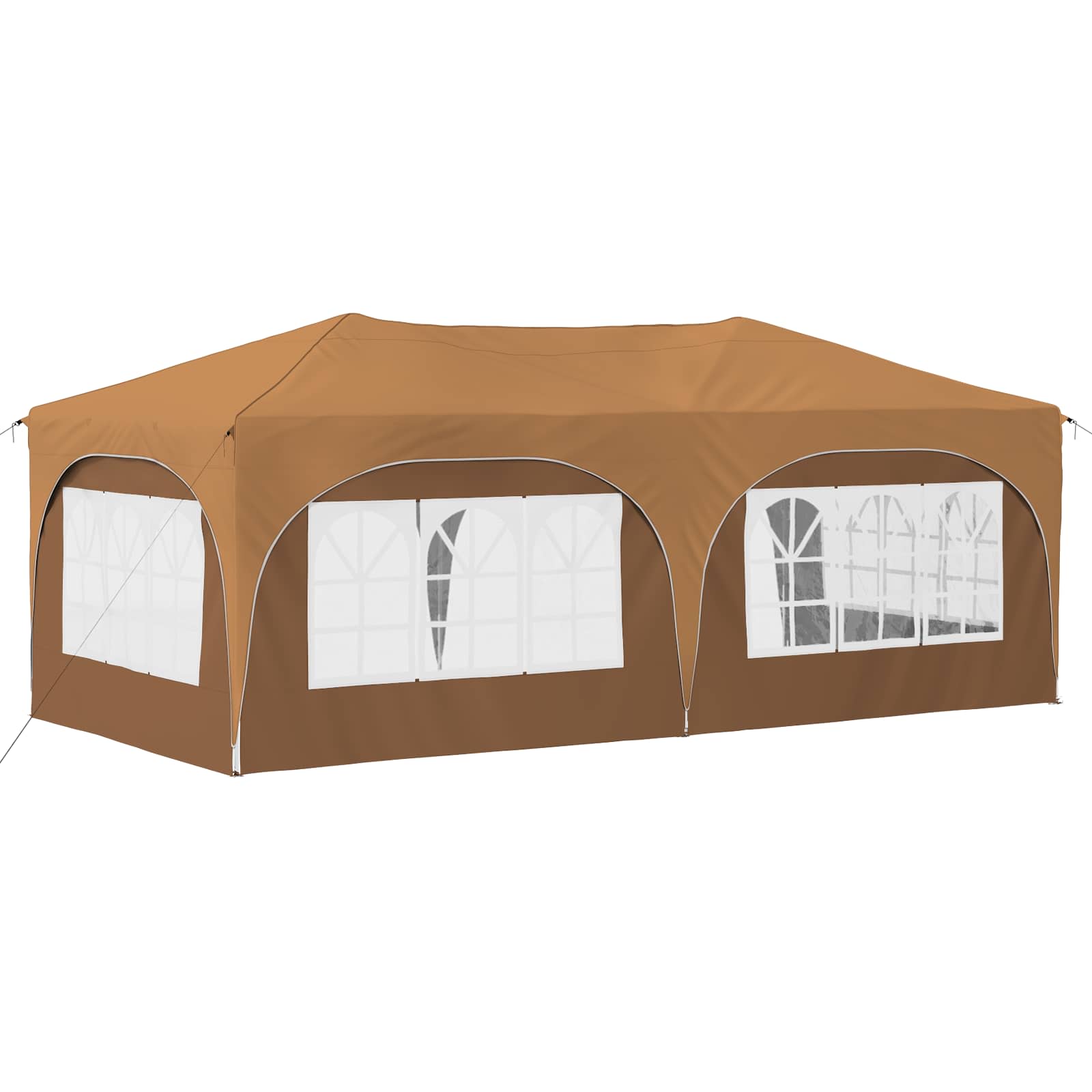 Pop-up partytent 575 x 288 x 245 cm Beige Oxford Stof