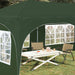 Pop-up partytent 575 x 288 x 245 cm Groen Oxford Stof