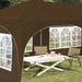 Pop-up partytent 575 x 288 x 245 cm Taupe Oxford Stof