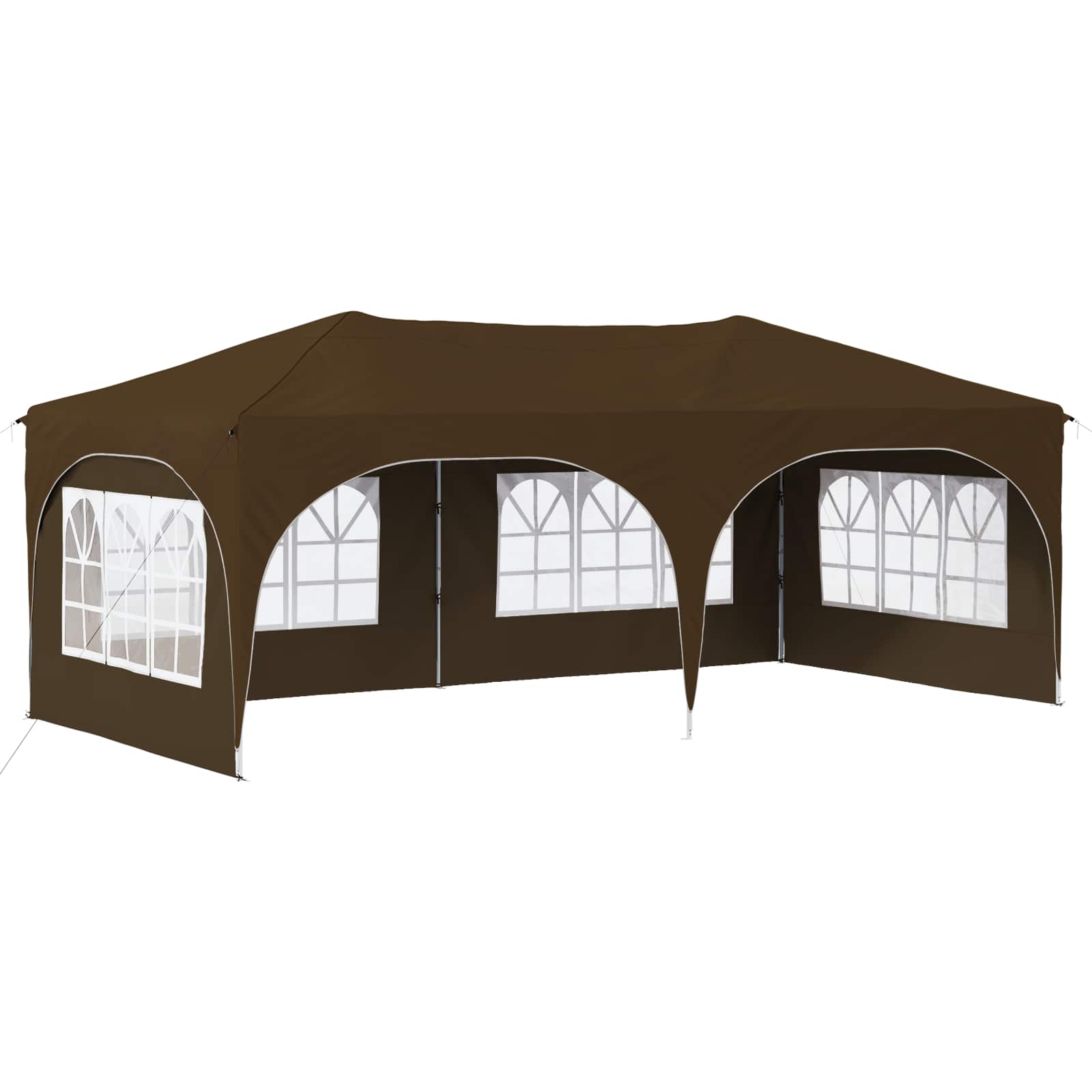 Pop-up partytent 575 x 288 x 245 cm Taupe Oxford Stof
