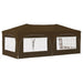 Pop-up partytent 575 x 288 x 245 cm Taupe Oxford Stof
