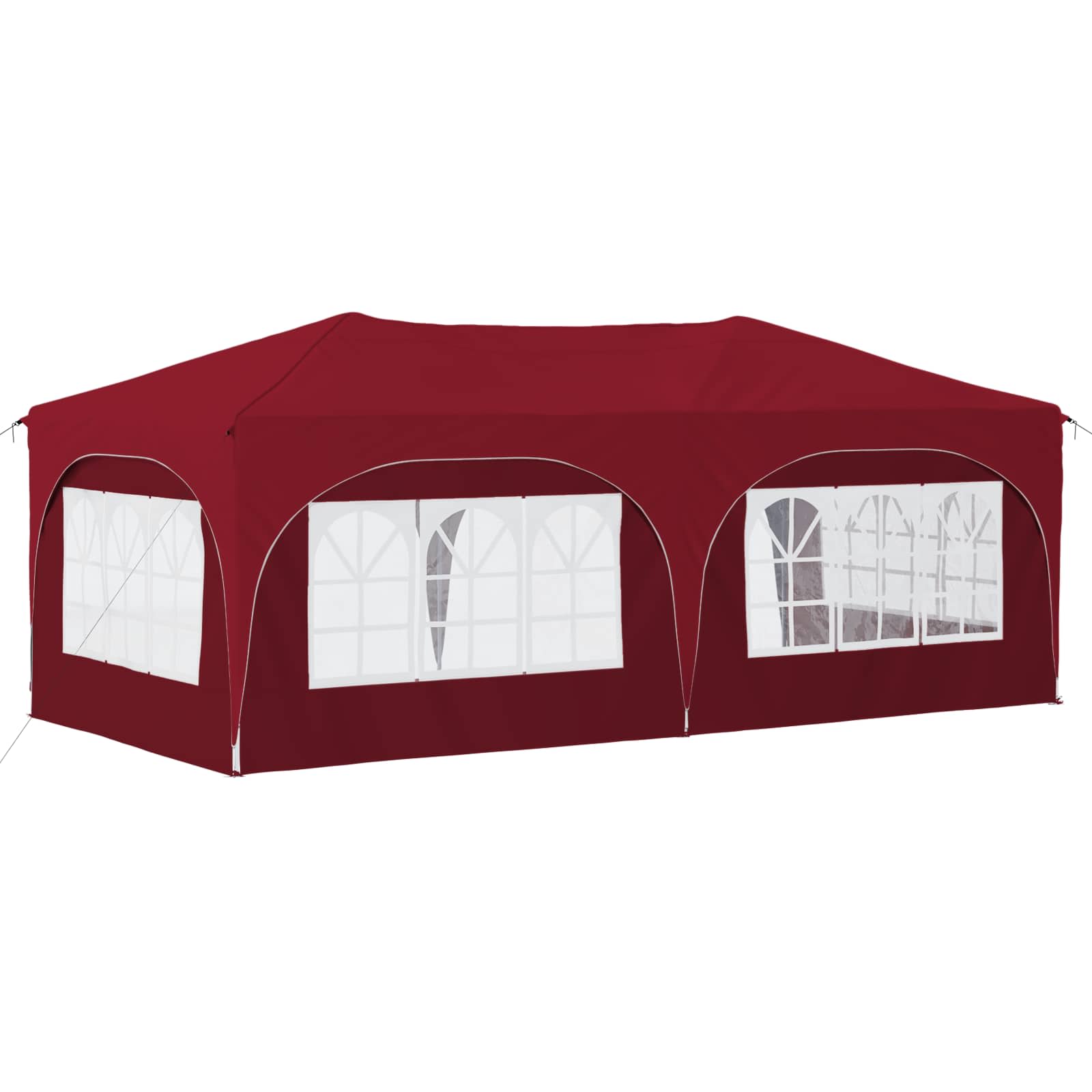 Pop-up partytent 575 x 288 x 245 cm Bordeauxrood Oxford Stof