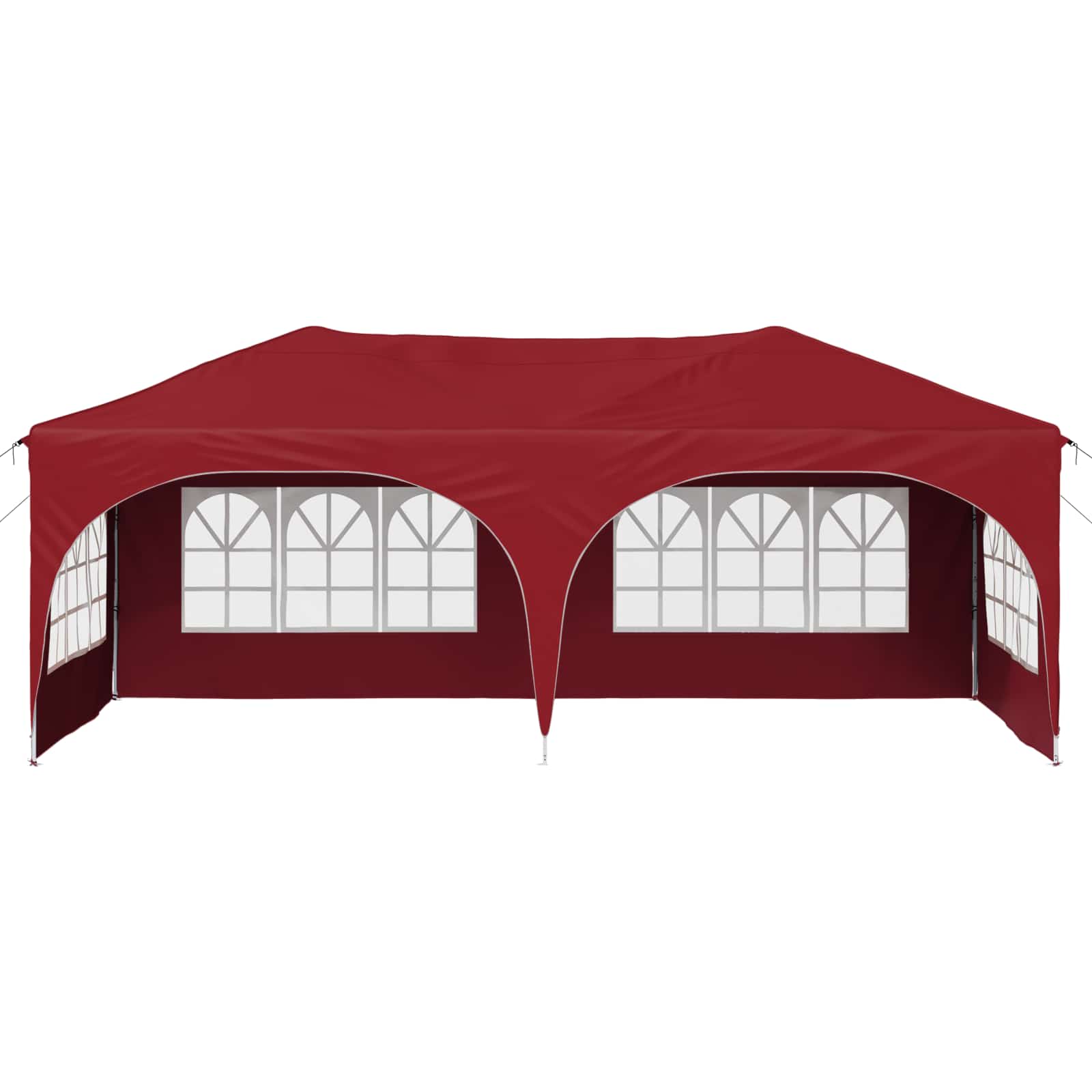 Pop-up partytent 575 x 288 x 245 cm Bordeauxrood Oxford Stof