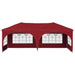 Pop-up partytent 575 x 288 x 245 cm Bordeauxrood Oxford Stof