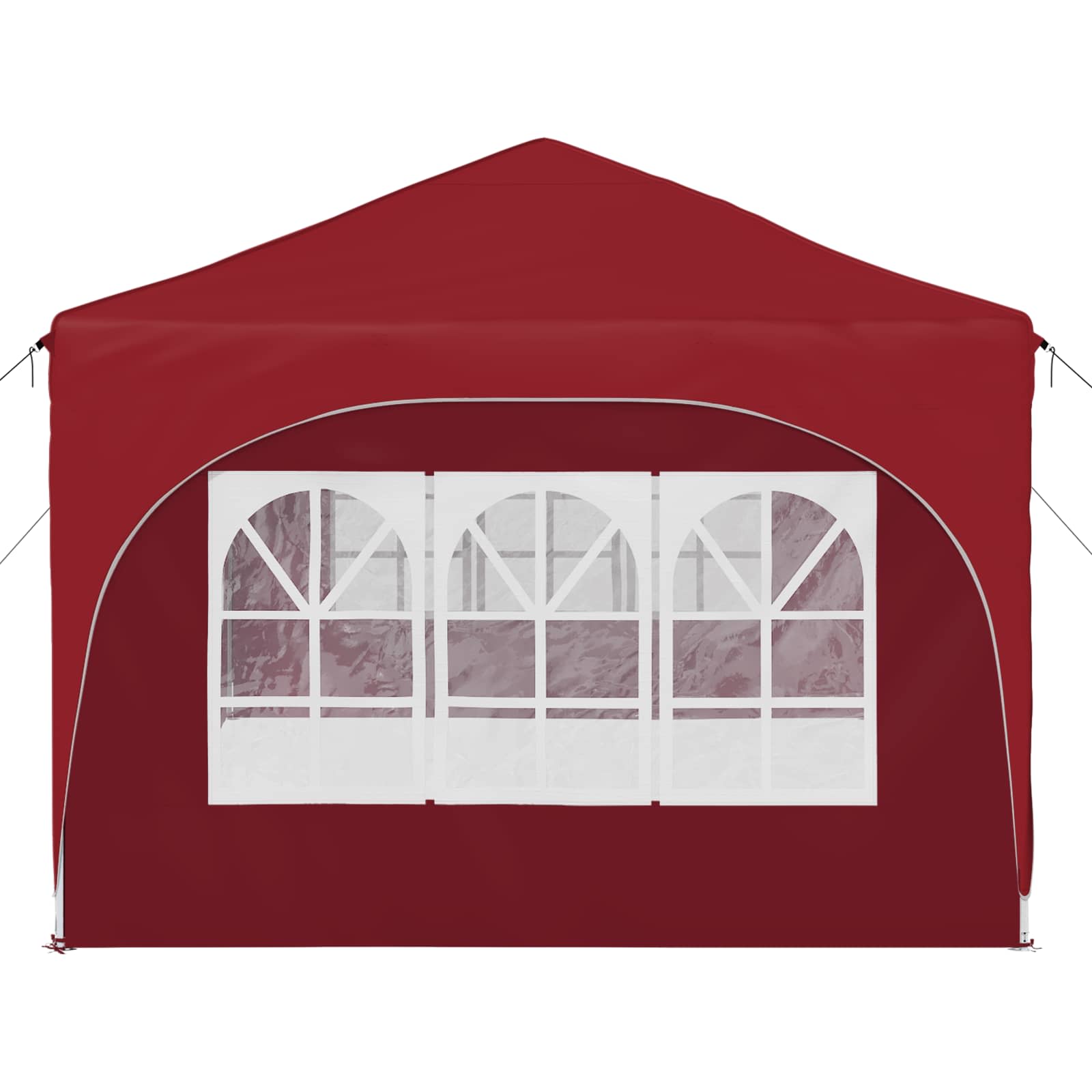 Pop-up partytent 575 x 288 x 245 cm Bordeauxrood Oxford Stof