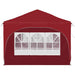 Pop-up partytent 575 x 288 x 245 cm Bordeauxrood Oxford Stof