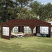 Pop-up partytent 575 x 288 x 245 cm Bruin Oxford Stof