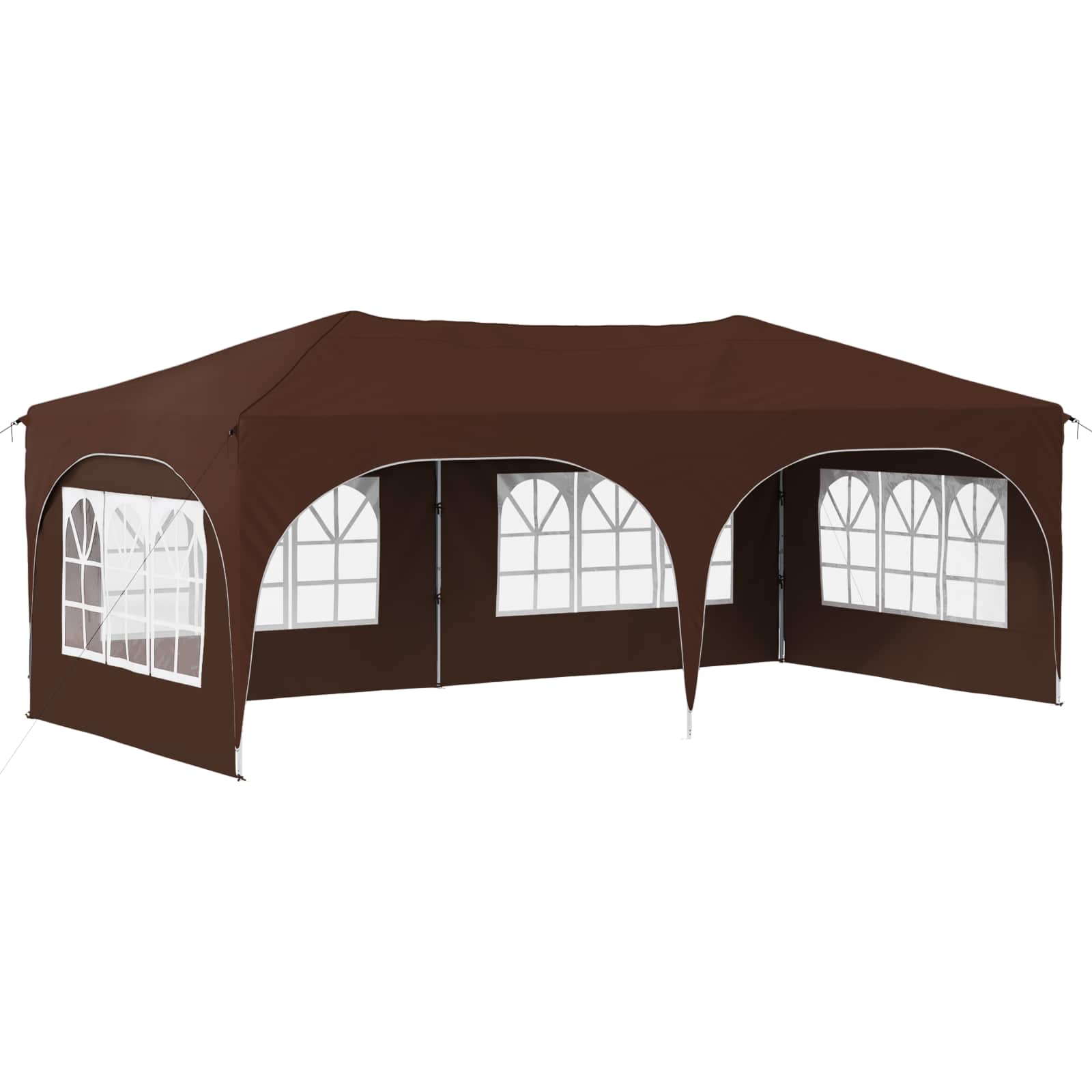 Pop-up partytent 575 x 288 x 245 cm Bruin Oxford Stof