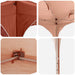 Pop-up partytent 575 x 288 x 245 cm Terracotta Oxford Stof