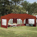 Pop-up partytent 575 x 288 x 245 cm Terracotta Oxford Stof