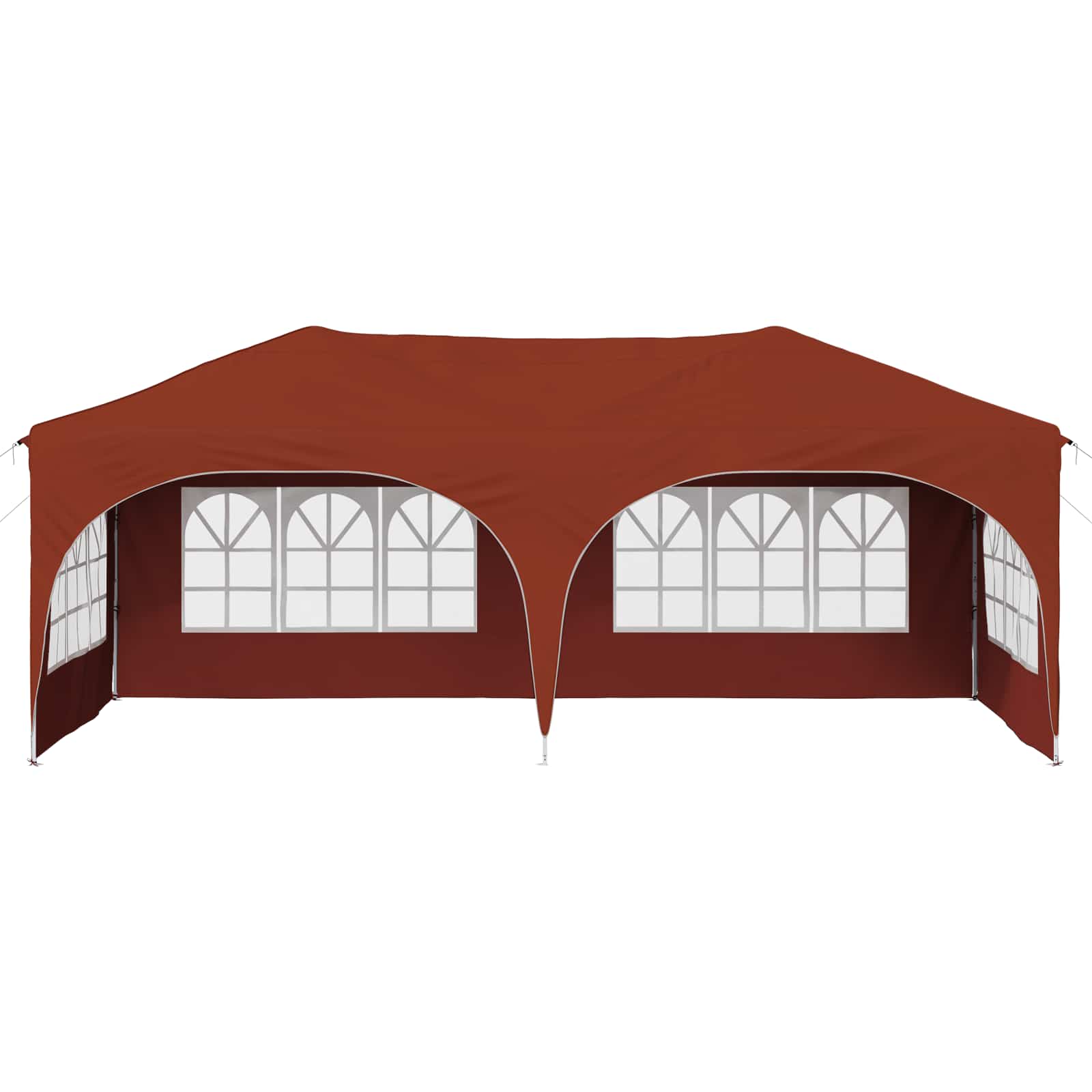 Pop-up partytent 575 x 288 x 245 cm Terracotta Oxford Stof
