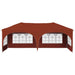 Pop-up partytent 575 x 288 x 245 cm Terracotta Oxford Stof
