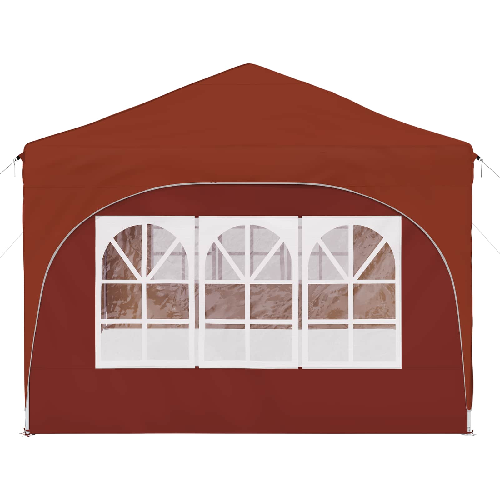 Pop-up partytent 575 x 288 x 245 cm Terracotta Oxford Stof