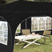 Pop-up partytent 575 x 288 x 245 cm Zwart Oxford Stof