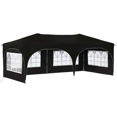 Pop-up partytent 575 x 288 x 245 cm Zwart Oxford Stof
