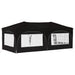 Pop-up partytent 575 x 288 x 245 cm Zwart Oxford Stof