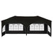 Pop-up partytent 575 x 288 x 245 cm Zwart Oxford Stof