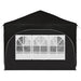 Pop-up partytent 575 x 288 x 245 cm Zwart Oxford Stof