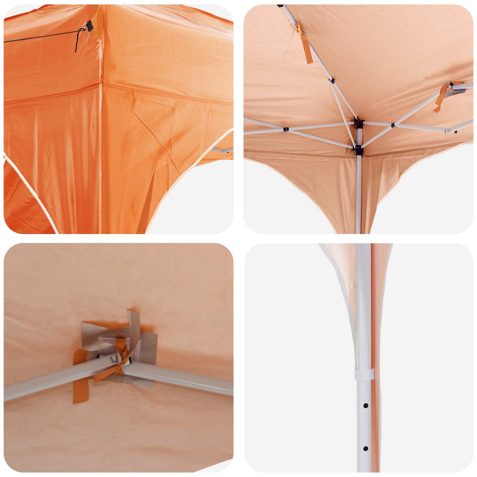 Pop-up partytent 575 x 288 x 245 cm Oranje Oxford Stof