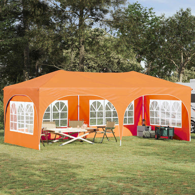 Pop-up partytent 575 x 288 x 245 cm Oranje Oxford Stof
