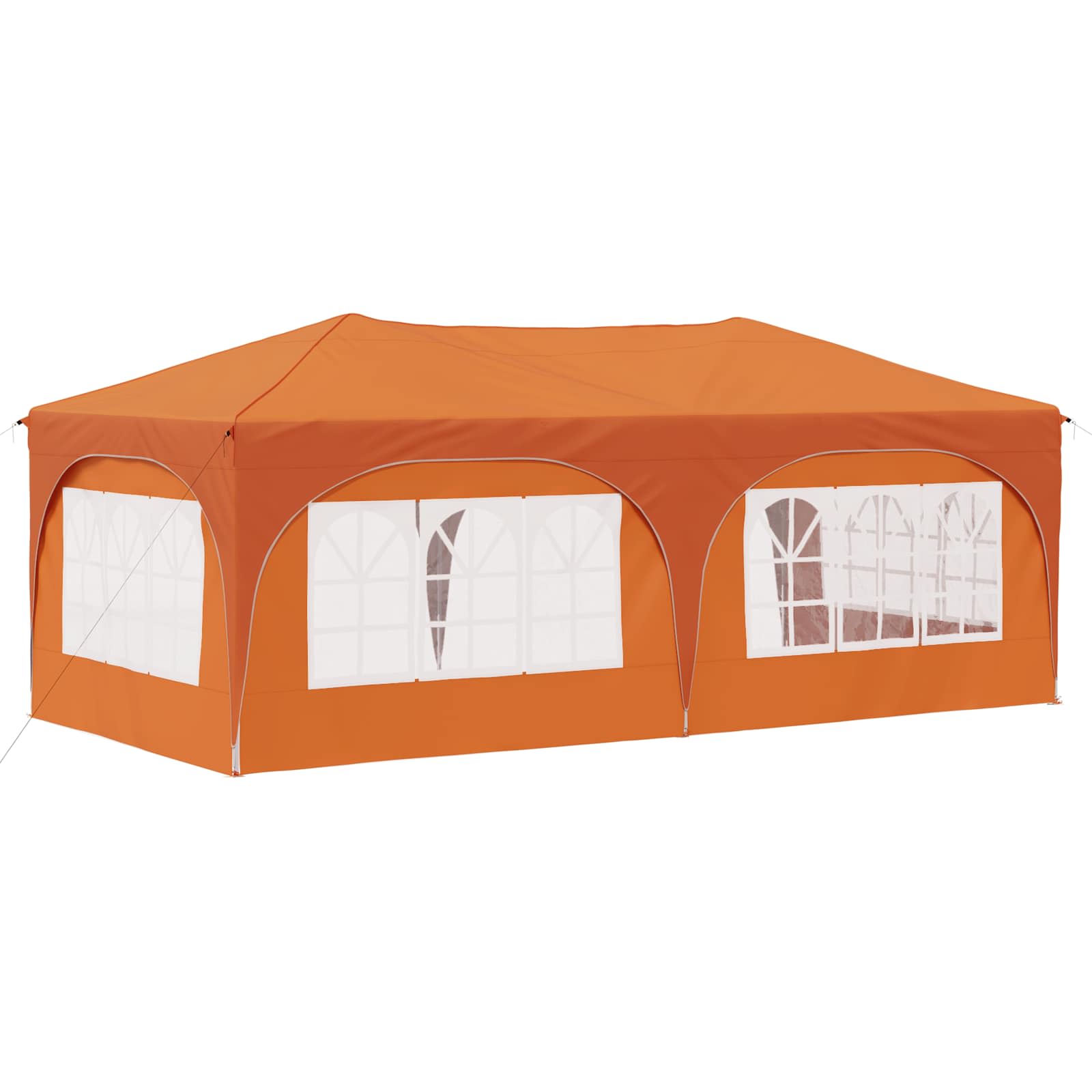 Pop-up partytent 575 x 288 x 245 cm Oranje Oxford Stof
