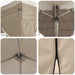 Pop-up partytent 575 x 288 x 245 cm Crèmekleurig Oxford Stof