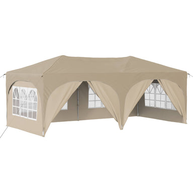 Pop-up partytent 575 x 288 x 245 cm Crèmekleurig Oxford Stof