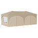 Pop-up partytent 575 x 288 x 245 cm Crèmekleurig Oxford Stof