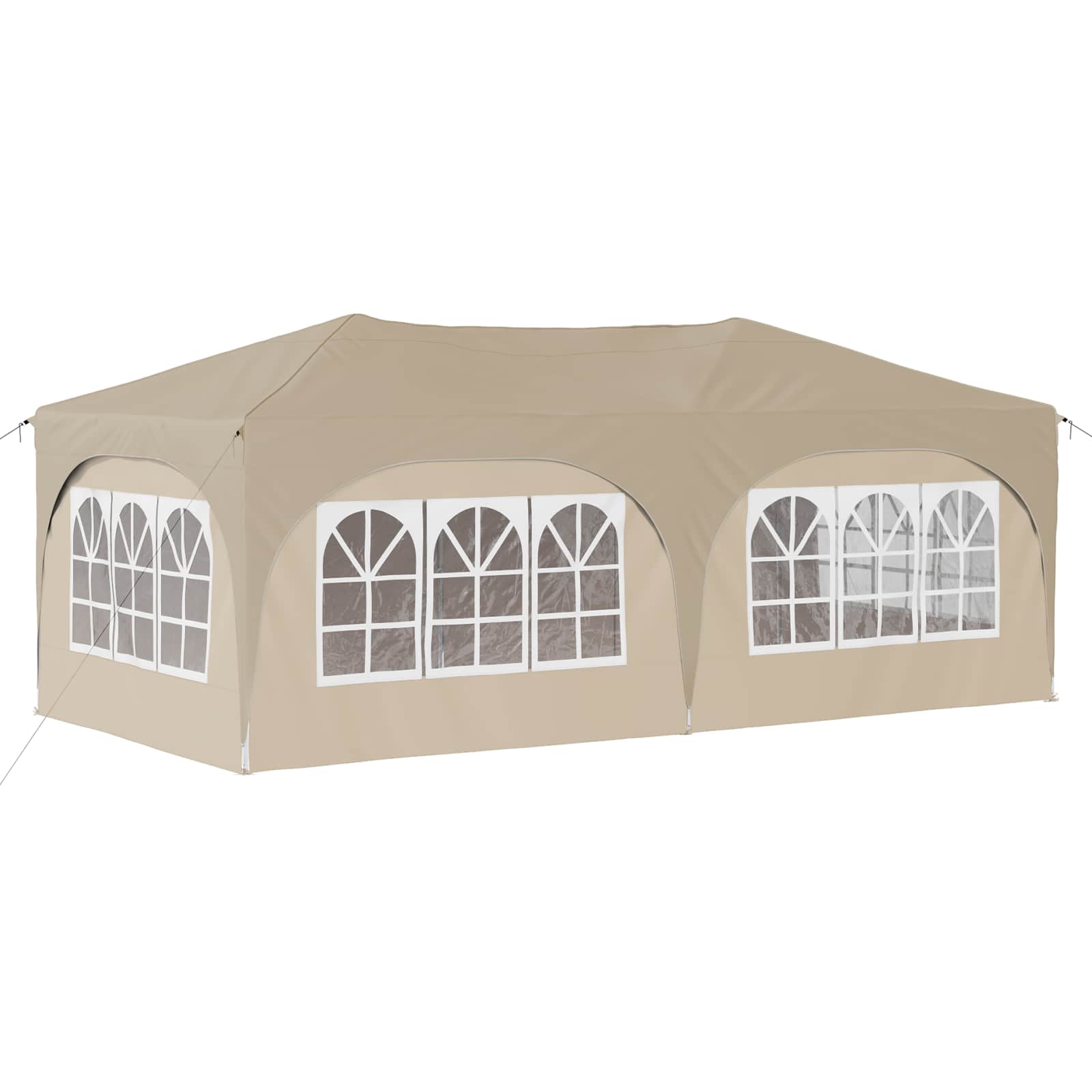Pop-up partytent 575 x 288 x 245 cm Crèmekleurig Oxford Stof
