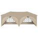 Pop-up partytent 575 x 288 x 245 cm Crèmekleurig Oxford Stof