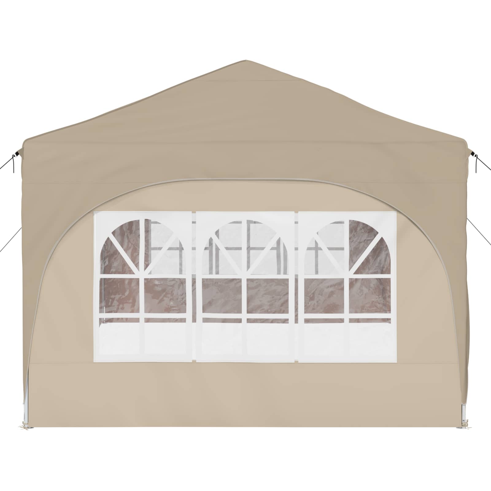 Pop-up partytent 575 x 288 x 245 cm Crèmekleurig Oxford Stof
