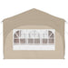 Pop-up partytent 575 x 288 x 245 cm Crèmekleurig Oxford Stof