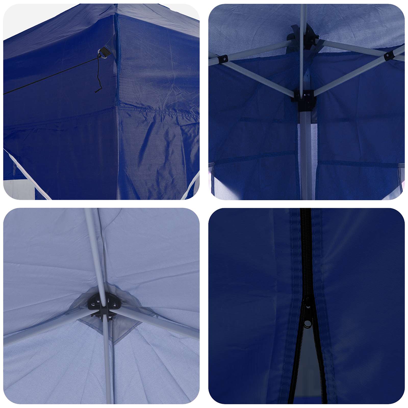 Pop-up partytent 575 x 288 x 245 cm Blauw Oxford Stof