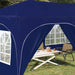 Pop-up partytent 575 x 288 x 245 cm Blauw Oxford Stof
