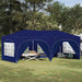 Pop-up partytent 575 x 288 x 245 cm Blauw Oxford Stof