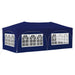 Pop-up partytent 575 x 288 x 245 cm Blauw Oxford Stof
