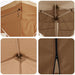 Pop-up partytent 575 x 288 x 245 cm Beige Oxford Stof