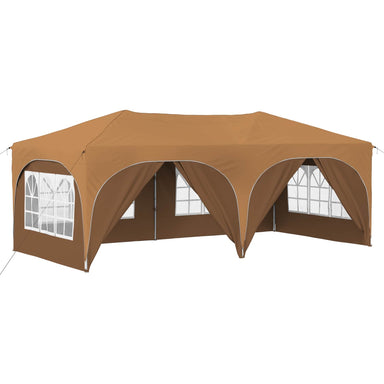 Pop-up partytent 575 x 288 x 245 cm Beige Oxford Stof