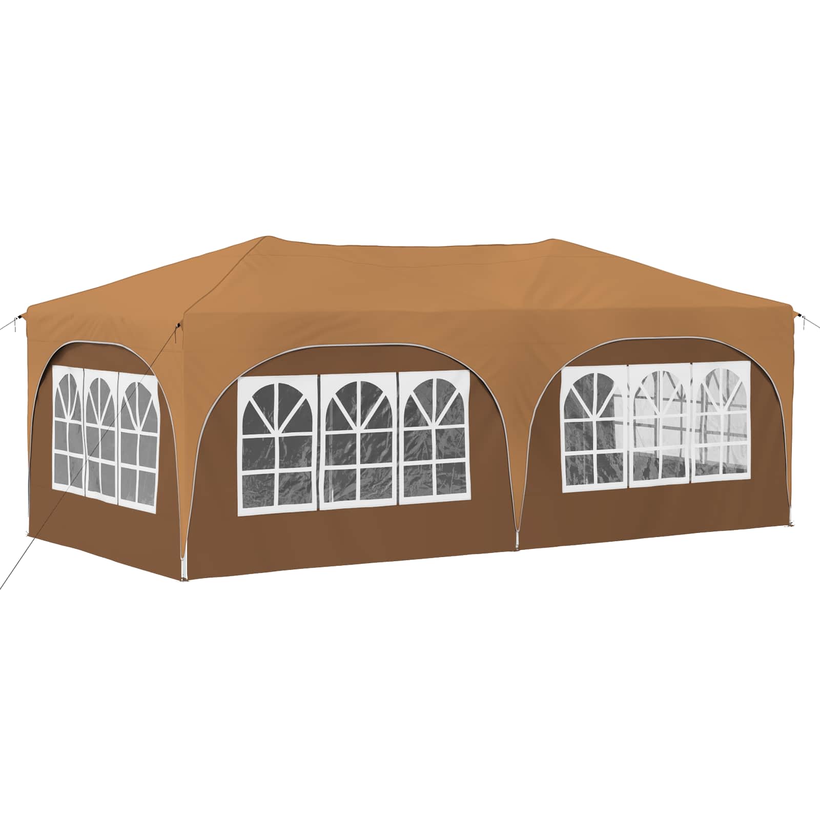 Pop-up partytent 575 x 288 x 245 cm Beige Oxford Stof